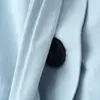 Moda femenina europea y americana transfronteriza Superventas de AliExpress Gabardina de moda estilo francés con solapa, botones y cinturón