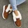 Zapatos de Algodón para Mujer con Felpa Nueva, Otoño e Invierno 2021