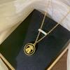 Collar de Acero de Titanio de Lujo Ligero de Alta Calidad Estilo Coreano para Mujer con Circonita Incrustada con Diamantes, Cadena Versátil para Clavícula de Celebridad de Internet, Joyería Pequeña y Fresca