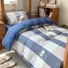 2026 Nuevo Modelo Juego de Ropa de Cama de Tres Piezas 100% Algodón para Dormitorio Estudiantil, 0.9 Algodón Puro para Cama de Dormitorio, Funda de Edredón Individual, Sábana Ajustable, Ropa de Cama