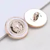 Botones Plásticos Electroplateados al por Mayor para Abrigos de Peluche y Camisas de Mujer, Botones Redondos de Perla Diamantada de Alta Gama Estilo Pequeño Fragancia
