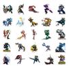 50 folhas de jogo League of Legends personagem mala impermeável grafite adesivo scooter computador tablet desenho animado decoração