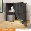Jaula para gatos, arenero para gatos de interior, caja de arena para gatos todo en uno, casa para gatos de montaje libre, jaula para mascotas, villa para gatos