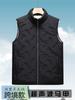 Chaleco de Cachemir Transfronterizo para Hombre Otoño e Invierno Cálido Ultrasonido Engrosado Algodón Relleno Chaleco para Papá Chaqueta Casual