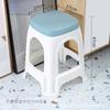 Taburete de plástico para el hogar para adultos, silla de mesa de comedor engrosada, taburete cuadrado, taburete redondo, taburete de plástico extra grueso en stock, venta al por mayor