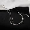 Pulseira de osso de cobra de três camadas feminina prata esterlina s925 Sansheng Sanshi pulseira simples estilo frio que combina com tudo pulseira celebridade da internet presente