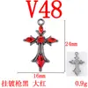 Cruz Venda Quente Colorida Strass Liga Cruz Colar de Alta Qualidade Pingente Charme diy Joias Acessórios de Colar