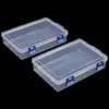 Flip Rectangular Fivela Dupla Caixa Vazia Caixa de Armazenamento de Plástico Transparente Equipamento de Pesca Papelaria Ferramentas de Hardware Peças de Reposição Caixa de Embalagem