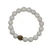 Pulsera de Astas de Ciervo Modelo Pareja Wenwan Raíz de Astas Pulsera DIY con Hueso de Buey Tallado Accesorios de Ágata