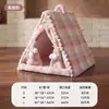 Ninho de Gato Transfronteiriço Outono e Inverno Novo Estilo Tenda Escovada Estilo Britânico Ninho de Gato Casa Quente de Inverno Ninho de Cachorro Suprimentos para Animais de Estimação
