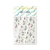 Pegatinas de Arte de Uñas Navideñas Estilo Europeo Cielo 6D en Relieve DIY para Funda de Teléfono, Computadora, Cámara CCD, Decoración de Diario