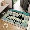 Felpudo Retro Estilo Europeo para Entrada, Alfombra de Terciopelo de Cristal para el Vestíbulo, Absorbente de Agua, Antideslizante, Resistente a la Suciedad, Fácil de Cuidar