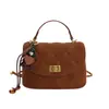 Bolso de Cadena con Patrón de Diamantes, Bolso de Mano Cuadrado Pequeño para Mujer, Bolso de Hombro Cruzado de Moda Otoño 2025, Bolso de Hombro de Nicho