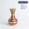 India Pavo Real Pintado Jarrón de Cobre Buda Guanyin Botella Purificadora de Agua Botella de Suministro Frontal de Buda Jarrón de Cobre Botella Tesoro