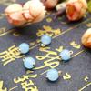 8mm Imitação Jade Metal Bola Estilo Nacional Pés Dourados Cheongsam Botão Tang Vestido Estilo Nacional Botão