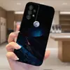 Adequado para capa de celular Samsung S25Ultra A16 capa protetora S24 céu estrelado praia TPU macio S26PLUS cena noturna