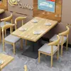 Conjunto de mesa e cadeiras para fast food espessado para lanchonetes, restaurantes de macarrão, restaurantes, churrascarias, lojas de milk tea, sobremesas e cafés