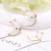 Venta al por mayor de fábrica Collar con colgante Ojo de Diablo Blanco Perlado Accesorios de Joyería con Cuentas de Ojo con Agujero para Pulseras