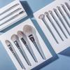 Ventas directas de fábrica Juego de brochas de maquillaje Cangzhou Seiko pelo suave polvo suelto sombra de ojos corrector brocha antibacteriana estuche de cuero portátil juego profesional completo de herramientas de belleza