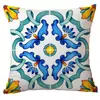 Funda de almohada geométrica de verano de limón para Amazon transfronterizo, tela para el hogar, funda de cojín para sofá, venta directa de fábrica