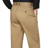 Calça Casual Masculina de Alta Qualidade 2026 Outono Novo Estilo Elástica Reta Solta Calça Social para Meia-idade Calça Longa Venda por Atacado