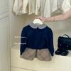 Tong Xingyuan - Cárdigan a cuadros estilo coreano para niña, traje de dos piezas moderno para bebé niña, primavera y otoño