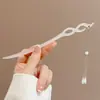 Nuevo Pasador de Estilo Chino con un Toque Vintage, Pasador de Madera Negra de Alta Gama para Mujer, Accesorio para el Cabello con Borla, Palillo para el Cabello, Nuevo Modelo 2026