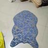 Estilo Natural Escandinavo Imitación Bronceada Piel de Conejo Rex Alfombra Felpudo Dormitorio Sofá Hogar Sala de Estar Fábrica de Origen Simple