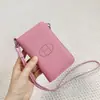 2025 Transfronteiriça Nova Couro Bovino de Primeira Camada Granulado Bolsa para Celular Moda Simples Multifuncional Bolsa para Celular de Pendurar no Pescoço Tendência