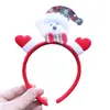 Faixa de Cabeça Decorativa de Natal Papai Noel Boneco de Neve com Faixa Iluminada Faixa de Cabeça Decoração de Festa de Natal Pequeno Presente
