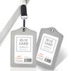 Tarjeta de Identificación de Empleado de Gama Alta Portatarjetas de Insignia Personalizado Lanyard para Insignia Insignia de Trabajo Portatarjetas de Identificación Tarjeta de Identificación de Trabajo Portatarjetas de Cuero