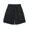 Shorts Ferramentas Americanas Woodpecker Masculino Verão Calça Reta Fina Bolso Grande Casual Solto Tendência
