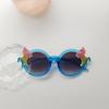 Nuevas gafas de sol para niños estilo coreano personalidad niños y niñas gafas de pasarela unicornio anti-ultravioleta gafas de sol de PC