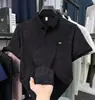 Camisa Polo de Exportação Transfronteiriça de Manga Curta para Homens, Camiseta Casual Elegante Versátil Bordada de Verão Slim Fit com Gola