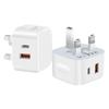 Cargador transfronterizo Pd20W Puerto Typec Carga rápida Adecuado para cargador Apple 15 Certificación Ukca Pd20W Estándar británico
