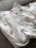 Artículos Populares de Alta Calidad de las Trece Líneas de Guangzhou ~ ¡Trae una Sensación de Relajación! Pantalones Anchos de Algodón y Lino Blancos para Mujer para Usar Afuera en Verano