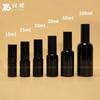 Em estoque frasco spray marrom 10-100ml frasco de vidro espesso para óleo essencial frasco de cosméticos prensado frasco para emulsão