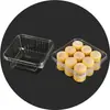 Caixa de Embalagem Descartável Transparente para Alimentos, Caixa de Embalagem para Confeitaria Biscoitos Estilo Ocidental, Caixa de Embalagem para Assar Bolo de Confeitaria Pêssego Pet