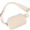 Bolsa de Cintura Lulu Estilo Igual Bolsa de Armazenamento Impermeável de Nylon Bolsa Transversal Esportiva de Lazer ao Ar Livre para Homens e Mulheres Bolsa de Peito de Grande Capacidade