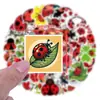 55Pz Nuevas Calcomanías de Mariquita Mariquita Graffiti Decorativas para Patinete Equipaje DIY Calcomanías Fábrica al por Mayor