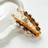 Pinza de plátano de acetato, pinza para coleta, accesorios elegantes para el cabello, horquilla vertical grande, horquilla de flor de cristal de pedrería, tocado, transfronterizo