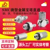 SMC mini metal aço inoxidável 3034 rosca rápida pagoda reto junta de tubo de ar bico M-3ALU-4/5HLH-4