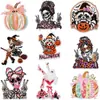 Sudadera Divertida de Calabaza para Fiesta de Halloween, Mochila, Zapatos, Sombrero Parches de Tela Bordados, Parches Termoadhesivos, Etiquetas Bordadas por Computadora