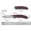 Cuchillos de Exterior Personalizados Transfronterizos, Navaja Plegable de Acero de Alto Carbono, Mango de Madera, Cuchillo de Exterior Arenado, Cuchillo Táctico, Navaja Plegable de Supervivencia en la Naturaleza
