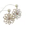 Pendientes Colgantes con Borla de Flor de Aguja Plateada para Mujer, Pendientes Estilo Vacaciones en la Playa, Lujo Accesible, Pendientes de Gama Alta, Diseño de Nicho
