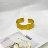 Pulseira Geométrica de Moda Cruzada Europeia e Americana com Linha Intercalada e Meio Círculo para Mulheres, Design de Nicho, Pulseira Simples e Versátil Atacado