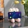 Suporte de Celular de Cachorro de Desenho Animado para Preguiçosos Assistindo Dramas Suporte de Mesa para Tablet Decoração de Mesa de Escritório Enfeites Presente de Aniversário
