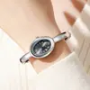 Set de Reloj y Pulsera para Mujer de Aspecto Elegante, Reloj de Cuarzo Compacto y Sencillo para Muñeca de Mujer
