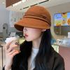 Sombrero de pescador coreano para mujer con textura de gofre, adelgazante para la cara, adecuado para salidas, sombrero versátil casual para montar con ala ancha