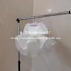 Vestido de Anfitriona para Niñas Blancas, Vestido de Fiesta de Cumpleaños para Niña de las Flores con una Hermosa Cola, Dulce Vestido de Princesa para el Día a Día